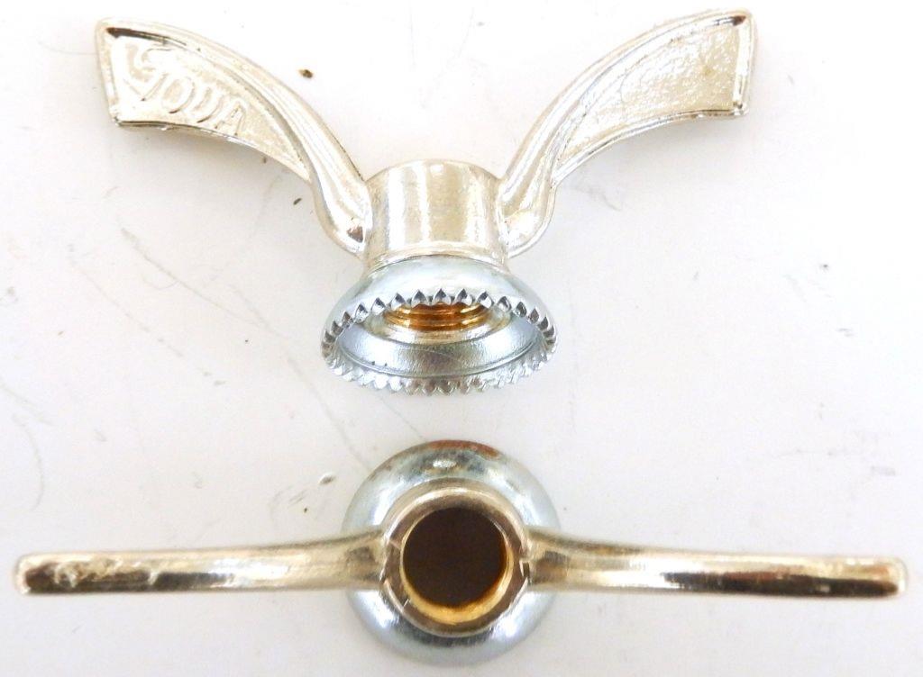 2 SOVA BRONZE WING NUTS REAR 9.5MM 2 Papillons de roues Sova arrière bronze