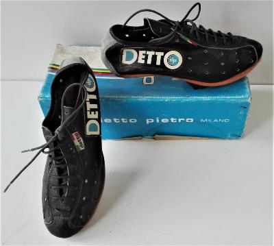 DETTO PIETRO LEATHER AND WOOD SOLE SHOES - 38 - Chaussures  cuir et bois