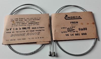 2 BRAKES CABLES INDECA CYCLE - Cables de frein 0.80m