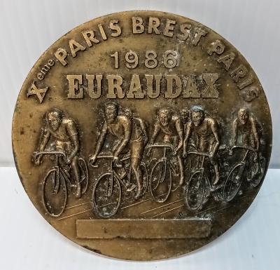 MEDAILLE TROPHEE 10éme PARIS BREST PARIS 1986 EURAUDAX