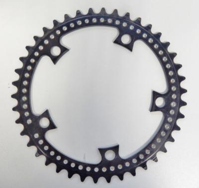 ALUMINIUM BLACK CHAINRING STRONGLIGHT 105 BIS - 43 - Plateau noir alu BCD 122