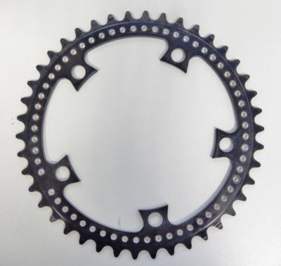 ALUMINIUM BLACK CHAINRING STRONGLIGHT 105 BIS - 43 - Plateau noir alu BCD 144