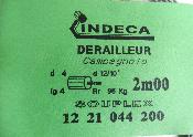 2 DERAILLEURS CABLES INDECA CAMPAGNOLO - Cables de derailleurs 2.25 m