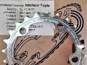 T.A ALUMINIUM CHAINRING - 24 - Plateau alu BCD 74