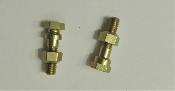 2 ALUMINUM FRONT DERAILLEUR CAMPAGNOLO SUPER RECORD SCREWS - 2 Vis derailleur av.