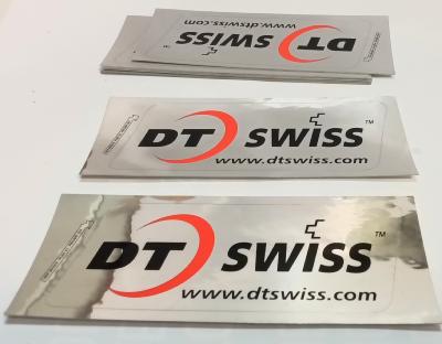 2 DT SUISS STICKERS  - 2 Autocollants doubles 10x4cm