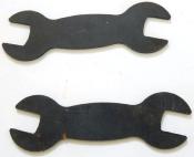 2 FLAT KEYS CONE SPANER SIZE16 - 2 Mini Cles à cones plates 16.