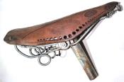 IDEALE LEATHER MAN SADDLE  WITH SEATPOST - Selle homme en cuir avec tige de selle