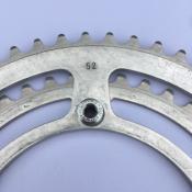 NERVAR ALUMINIUM DOUBLE CHAINRING - 52 - 42 - Plateau alu BCD 130