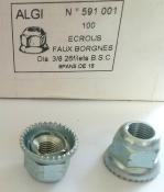 2 FRONT HUB NUTS - 2 Ecrous de roues avants