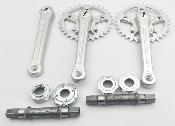 PEUGEOT  TANDEM CRANKSETS + 2 AXLES - 170 - 32/32T-  Pédaliers + 2 axes