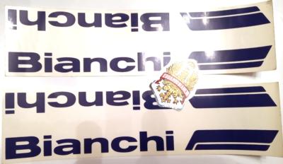 3 BIANCHI STICKERS  - 3 Autocollants Bianchi