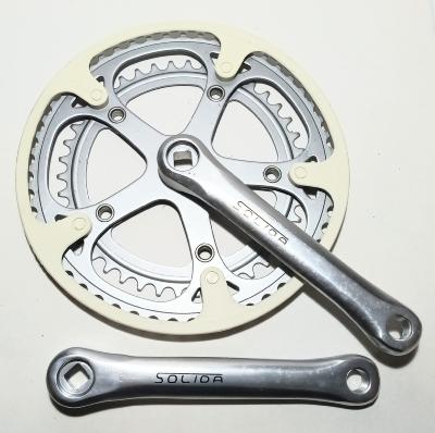 SOLIDA ALLOY STEEL CRANKSET 170 mm  42x52 - Pédalier alu/acier