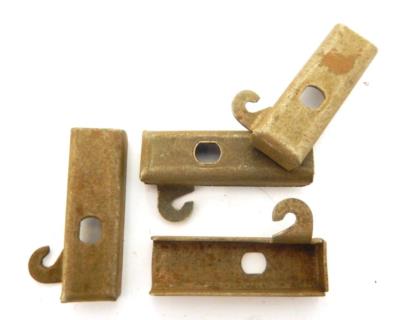 4 OLD BRAKE PADS SUPPORTS- 4 Support de Patins de freins