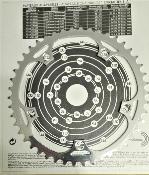 T.A ALUMINIUM CHAINRING - 46 - Plateau alu BCD 144