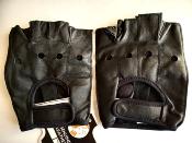 GENUINE LEATHER GLOVE - Gants cuir véritable noirs