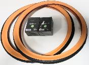 2 VREDESTEIN 37-387 - 18x3/8 TIRES + 2 INNER TUB - 2 Pneus + 2 Chambres à  air