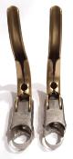 MAFAC GOLD BRAKE LEVERS. Leviers de freins 