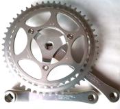 SHIMANO 600 CRANKSET + BB 170 50/42 - Pedalier TOURING avec axe