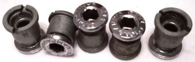 5 CAMPAGNOLO SUPER RECORD CHAINRING BOLTS - 5 Vis assemblage plateaux