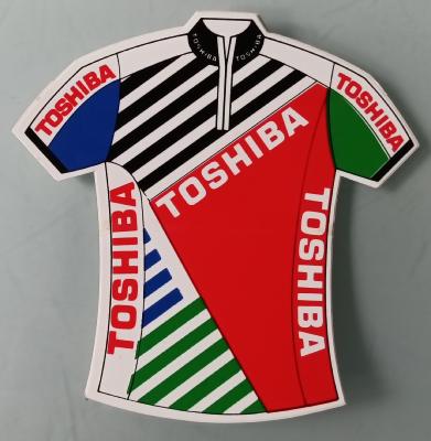 TOSHIBA STICKER - 1 Autocollant Maillot équipe 