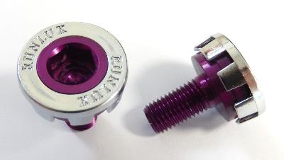 2 Vis de manivelle aluminium