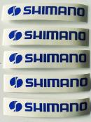 5 Shimano Stickers - 5 Autocollants Shimano