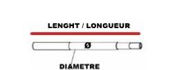 FRONT HUB AXLE - Axe de moyeu avant