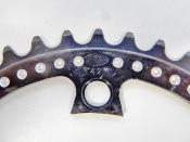 ALUMINIUM BLACK CHAINRING STRONGLIGHT 105 BIS - 43 - Plateau noir alu BCD 122