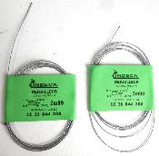 2 DERAILLEURS CABLES INDECA CAMPAGNOLO - Cables de derailleurs 2.25 m