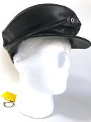 1950'S 1960'S LEATHER CAP MADE IN FRANCE SIZE 60 - Casquette