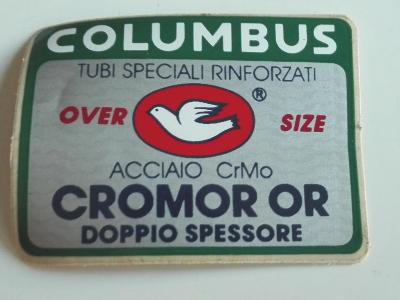 COLUMBUS CROMOR OR STICKER - Autocollant serie de tubes