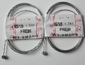 2  BRAKES CABLES  FREIN M.B  WEINMANN - Cables de frein 1.36m 15/10