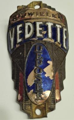 BICYCLE VEDETTE HEAD BADGE - Plaque de cadre