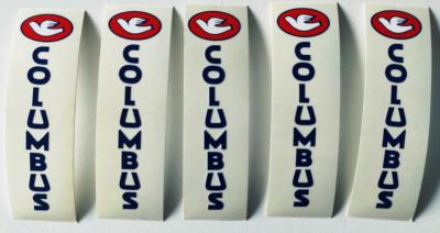 5 Colombus Stickers - 5 Autocollants Colombus bleu