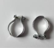 2 ALUMINUM BOTTLE CAGE CLAMPS - 2 Colliers porte bidon alu