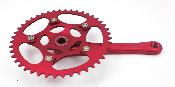 TRACER   CRANKSET ARM 170 mm + 1 CHAINRINGS -  44 T  - Manivelle Droite +  1 Plateaux