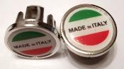 ITALY ITALIE HANDLEBAR END PLUGS - 2 Bouchons de guidon