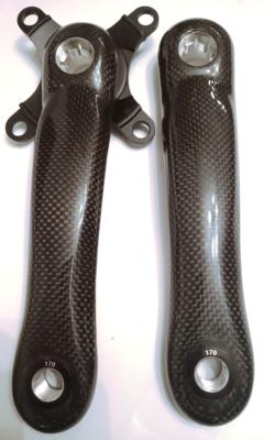 CARBONE CRANKSET ARMS 170 BCD 104 - Paire manivelles 9/16x20 F