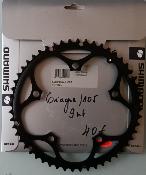 SHIMANO BLACK 105 SG  ALUMINIUM CHAINRING - 52 - Plateau alu BCD 130 Noir