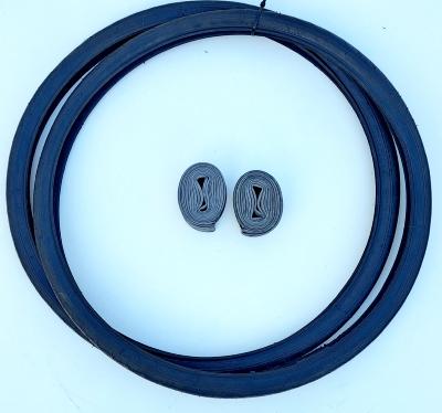 2  VEE RUBBER 26X1.25  32-559 Noirs  + 2 chambres à air