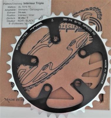 T.A ALUMINIUM CHAINRING - 36 - Plateau alu BCD 74