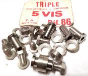  6 T.A 86 TRIPLE CHAINRING BOLTS - 6 Vis assemblage triple plateaux