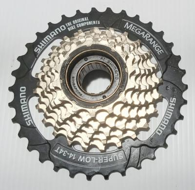 SHIMANO MEGARANGE 7 SPEEDS FREEWHEEL 14/34  - Roue libre