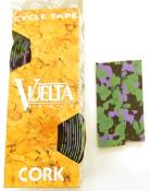 CORK TAPE FOR HANDLBARS GREEN BLACK AND PURPLE - Guidoline vert noir et violet