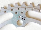 ALUMINIUM CHAINRING 46 - Plateau alu BCD 122