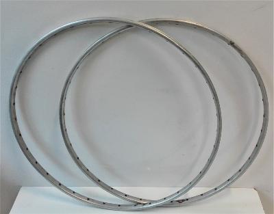 2 RECORD ALU 28" RIMS - 700 - 36 - 2 Jantes boyaux