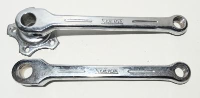 SOLIDA STEEL CRANKSET ARMS 170 mm - Manivelles acier 9/16