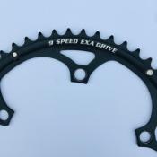 CAMPAGNOLO EXA DRIVE BLACK ALUMINUM CHAINRING 52- Plateau alu BCD 135