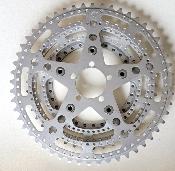 T.A CYCLOTOURITE ALUMINUM CHAINRINGS 52 42 32 - Plateaux alu